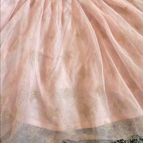 DKNY Blue Denim and Pink Tulle Girls Overalls - Picture 2 of 11